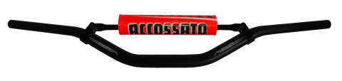 Handlebar ACCOSSATO HB075 Aluminium Made With Variable Diameter - 28.5 mm Crni