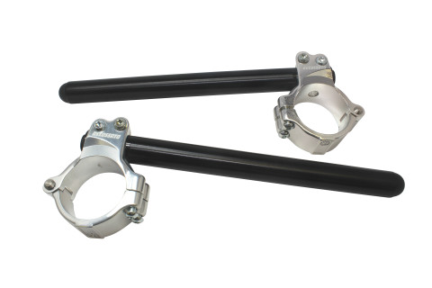 Pair of raised clip-on ACCOSSATO CP004 +10 mm 10 degrees inclination, black