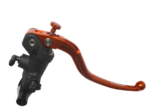 Radial brake master cylinder ACCOSSATO PC012 19 x 19 with fixed lever,orange