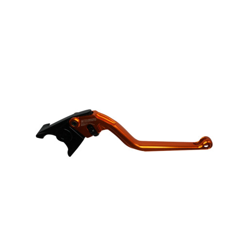 Brake lever ACCOSSATO EDF021 fixed CNC-worked aluminium, orange