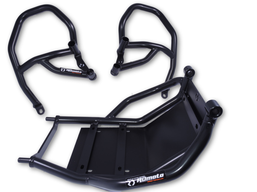 Engine guards RDMOTO CF124KD matt black upper + lower