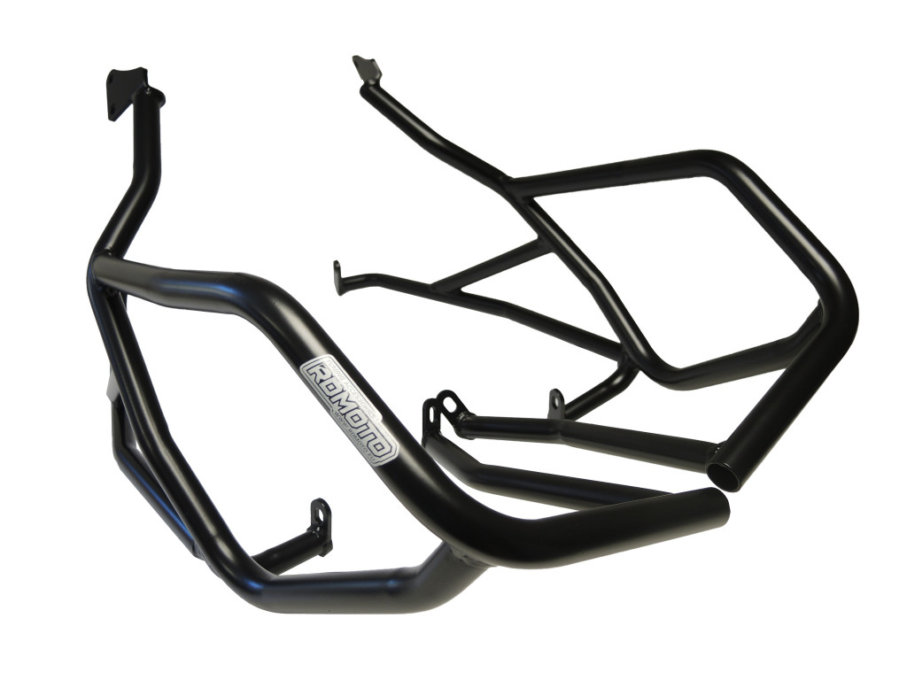 Engine guards RDMOTO CF83KD matt black for KTM Adventure 950 / S 2003-2006