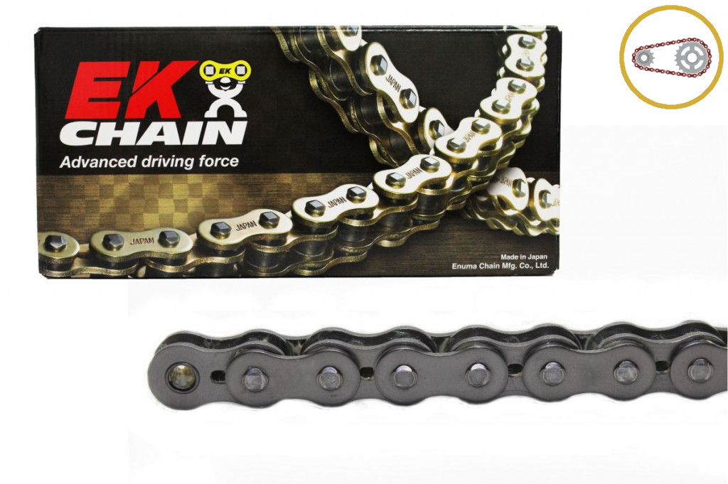 Chain kit EK - Silver chain 525 ZVX, X-ring (X, NX, QX, XS), CHK front sprocket SUPERSPROX, CHK rear sprocket SUPERSPROX STEALTH for HONDA CB 600 F Hornet (S ABS) 2007-2013