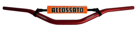 Handlebar ACCOSSATO aluminium, 28.5 mm crven