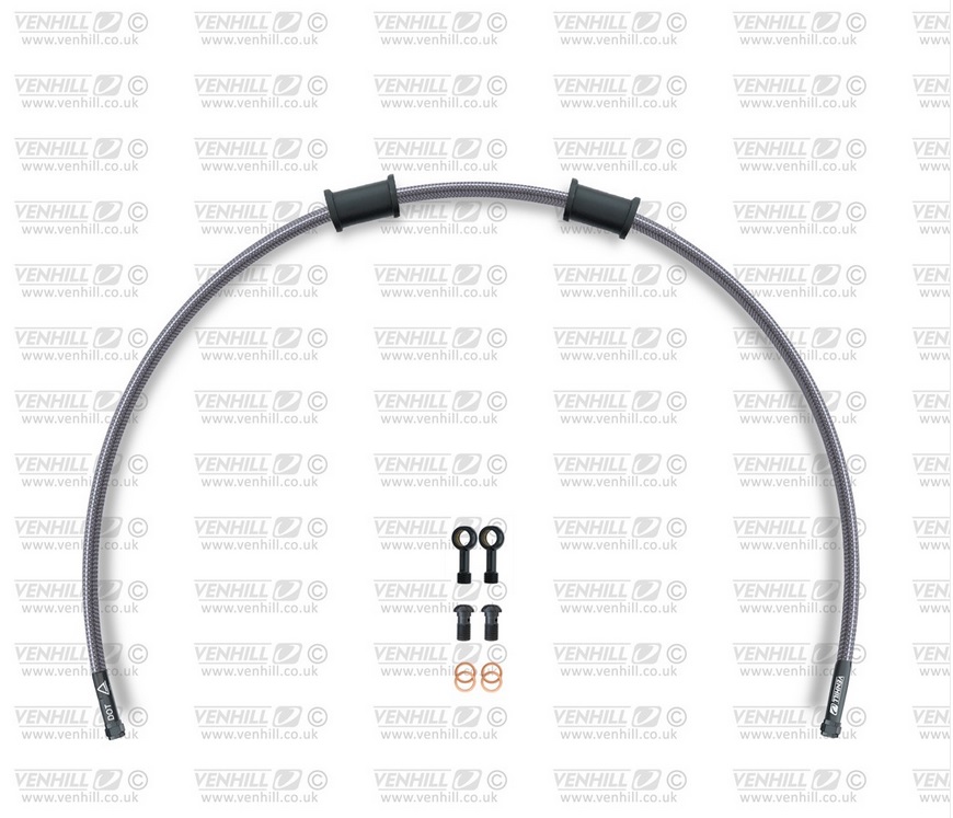 Rear brake hose kit Venhill POWERHOSEPLUS BMW-11007RB (1 hose in kit) Clear hoses, black fittings