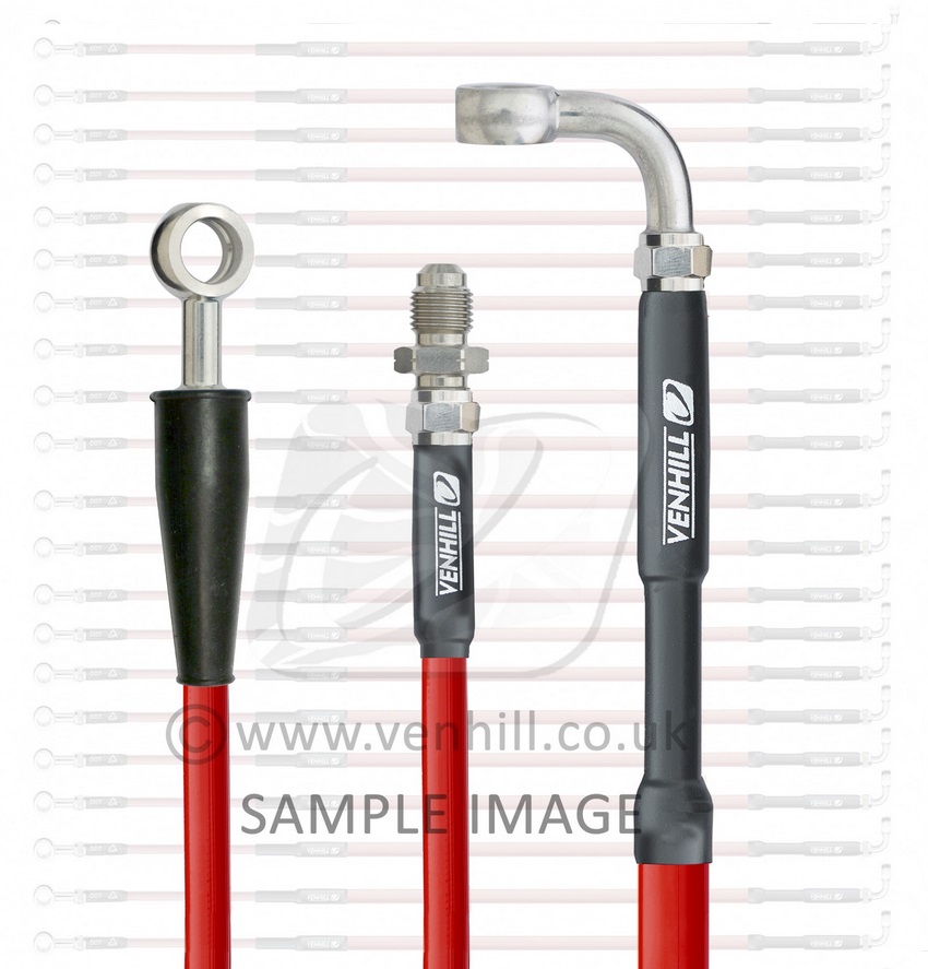 Front brake hose Venhill T01-1-104/P-RD Crven