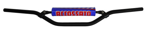Handlebar ACCOSSATO HB060 Aluminium Made With Constant Diameter - 22 mm Crni
