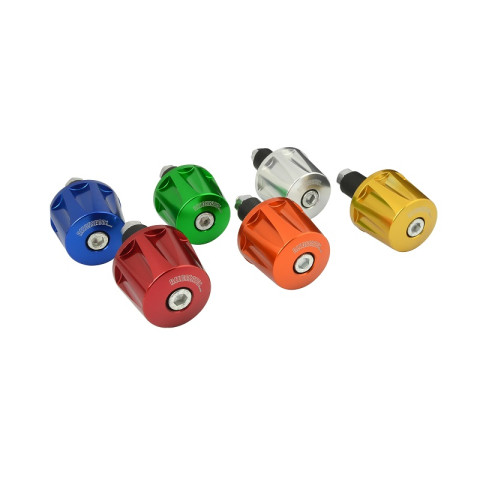 Handlebar ends (pair) ACCOSSATO TK001 for handlebars with inner diameter 12 mm - 20 mm green