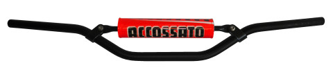 Handlebar ACCOSSATO aluminium, 22 mm Crni