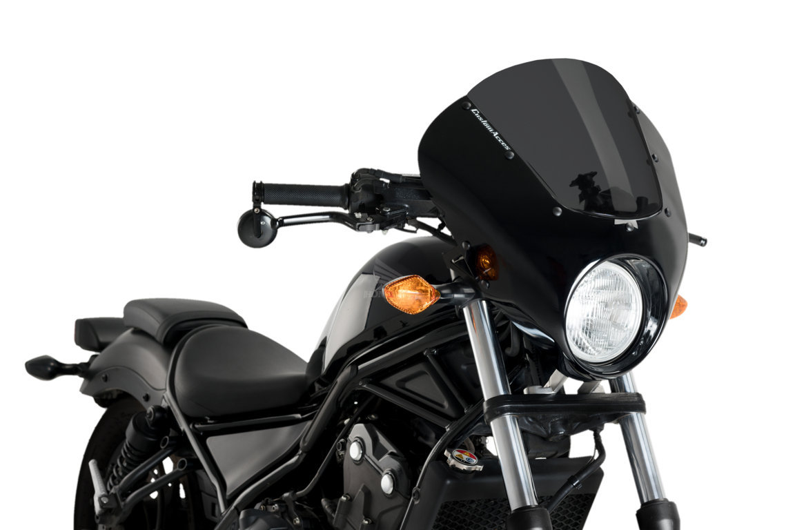 Semifairing PUIG DARK NIGHT 21100F Dark Smoke for HONDA CMX 500 Rebel 2017-2019