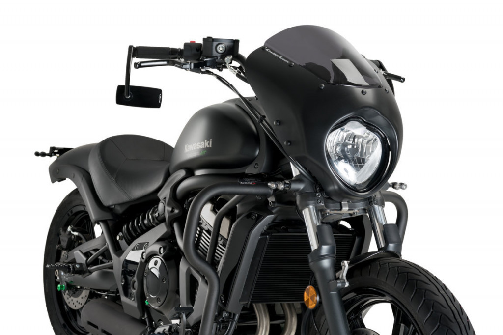 Semifairing PUIG DARK NIGHT 21108H smoke for KAWASAKI Vulcan S 650 2015-2025
