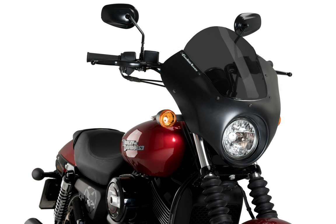 Semifairing PUIG DARK NIGHT 21099F Dark Smoke for HARLEY DAVIDSON XG 750 Street 2017-2020