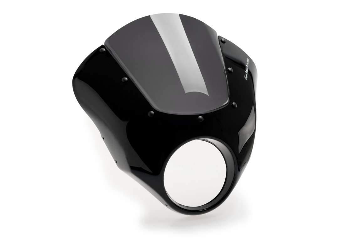 Semifairing PUIG DARK NIGHT 21095F dark smoke for HARLEY DAVIDSON FXDBI 1450 Dyna Street Bob 2006-2007, HARLEY DAVIDSON FXDB 1584 Dyna Street Bob 2007-2017