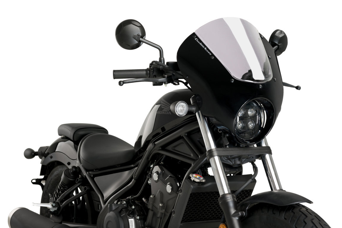 Semifairing PUIG DARK NIGHT 21102H smoke for HONDA CMX 500 Rebel 2020-2024