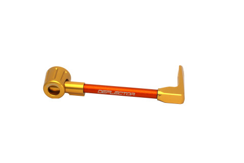 Lever guard ACCOSSATO DE001 with orange hose and joint right, aluminium