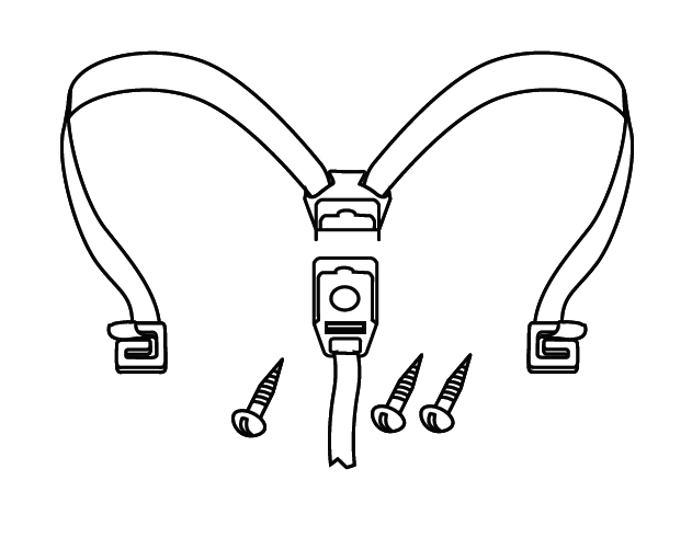 Flexible strap SHAD D1B4CGR for SH42, SH43 and SH46