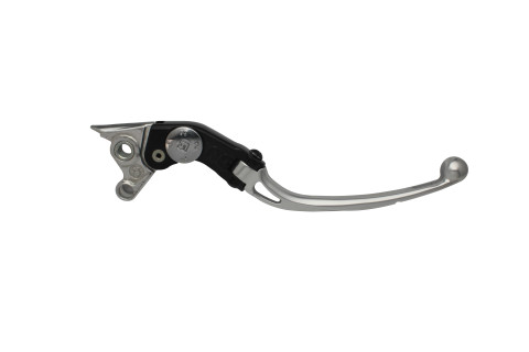 Adjustable folding lever ACCOSSATO LV009 in aluminium for original brake master cylinders silver