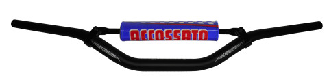 Handlebar ACCOSSATO aluminium, 28.5 mm Crni