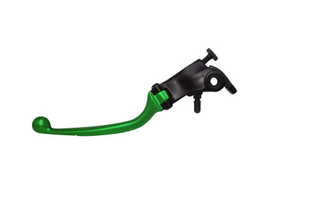 Adjustable folding lever ACCOSSATO LV015 in aluminium for original clutch master cylinders green
