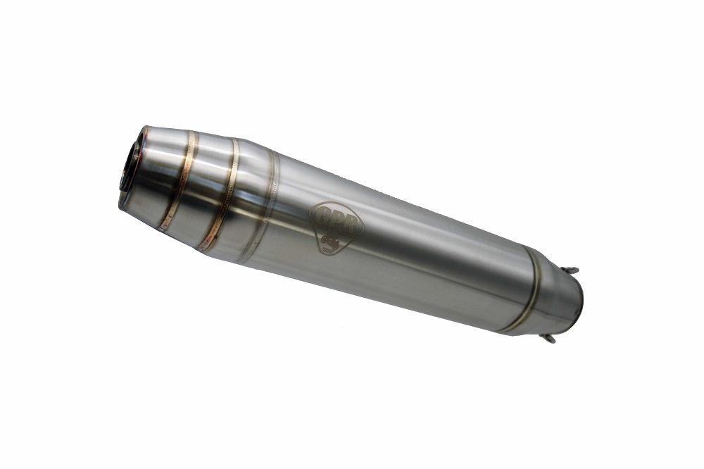Universal racing silencer GPR DEEPTONE TUNING.RACE.1 Brushed Stainless steel