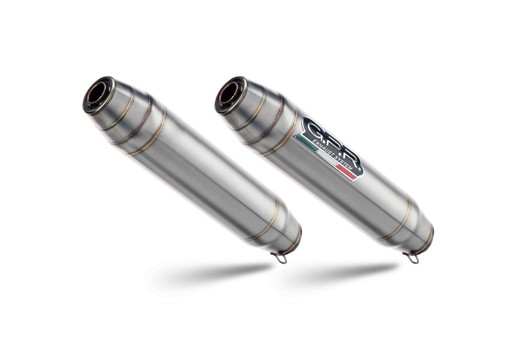 Dual slip-on exhaust GPR DEEPTONE BL.8.1.RE.DE Brushed Stainless steel