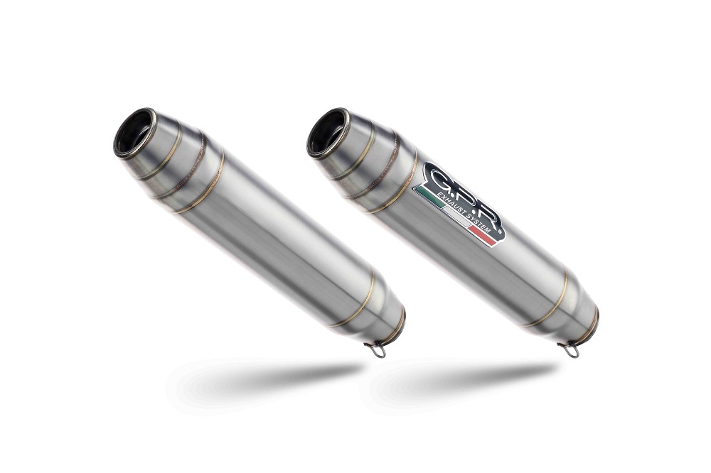 Dual slip-on exhaust GPR DEEPTONE INOX ROY.6.RACEDB.DE Brushed Stainless steel