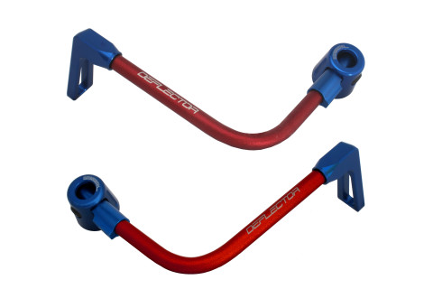 Lever guard ACCOSSATO DE003 with red hose and joint right + left , aluminium