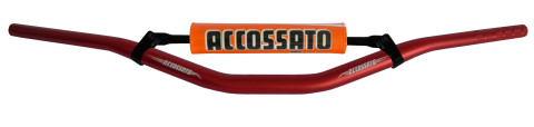 Handlebar ACCOSSATO aluminium, 28.5 mm crven