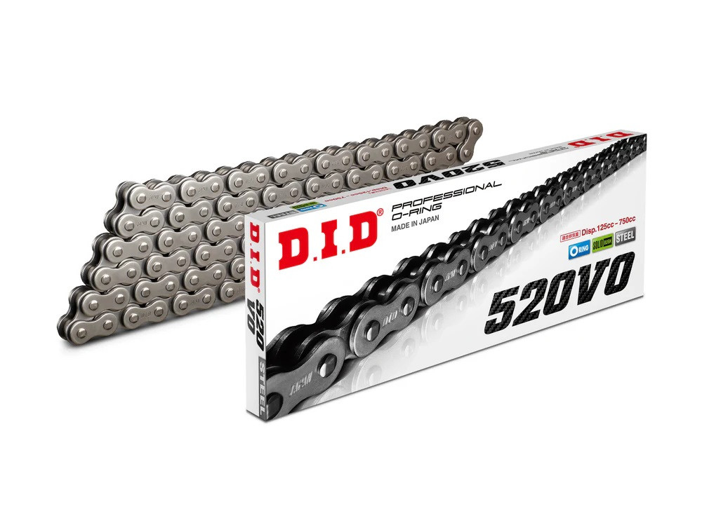 VO series O-Ring chain D.I.D Chain 520V0 118 L Black/Black