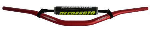 Handlebar ACCOSSATO aluminium, 28.5 mm crven