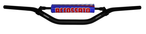 Handlebar ACCOSSATO aluminium, 28.5 mm Crni