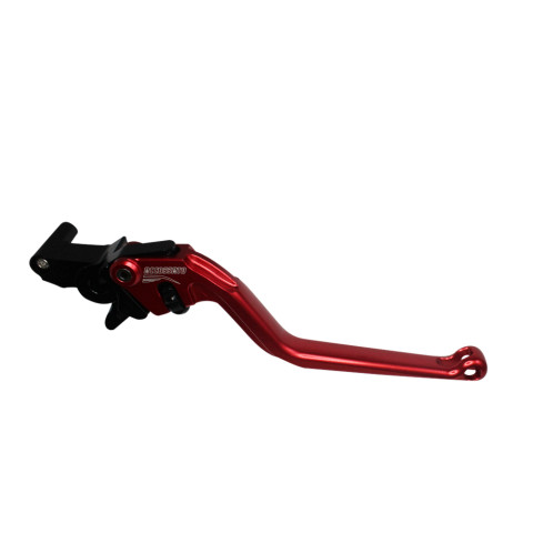 Brake lever ACCOSSATO EDF015 fixed CNC-worked aluminium, red
