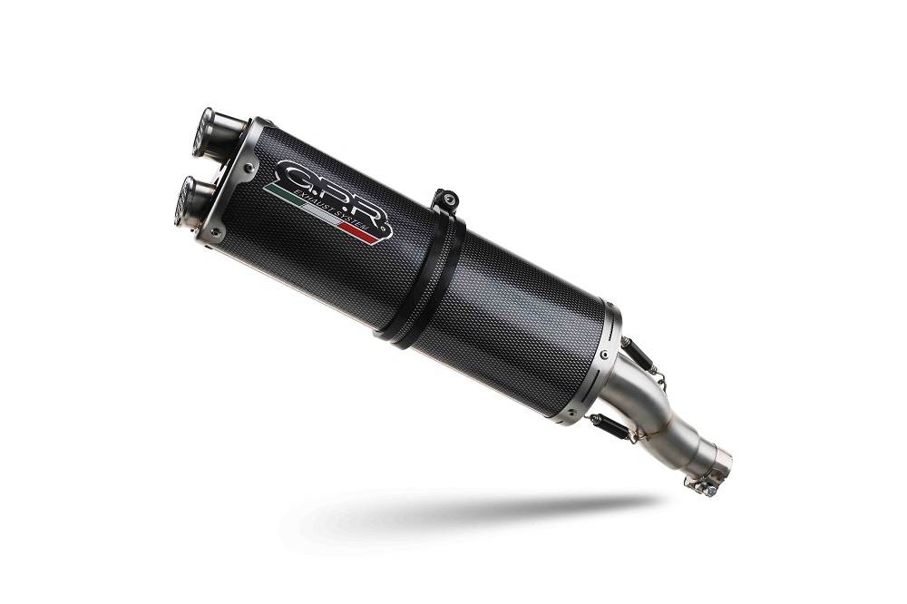 Slip-on exhaust GPR DUAL POPPY BE.25.DUAL.PO Brushed Stainless steel