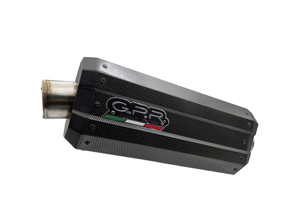 Slip-on exhaust GPR DUNE BMW.95.DNPO Brushed Stainless steel including removable db killer and link pipe