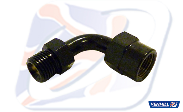Swivel joint Venhill E690/BLACK 90DEG 1/8TH BSP Crni