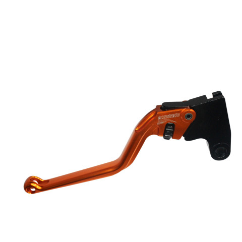 Clutch Lever ACCOSSATO EST333P fixed CNC-worked aluminium, orange