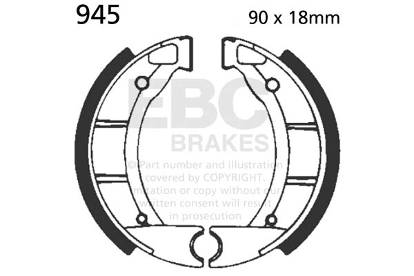 Brake shoe set EBC 945
