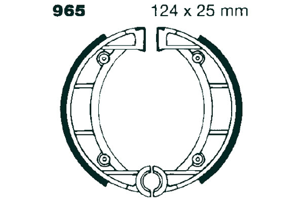 Brake shoe set EBC 965