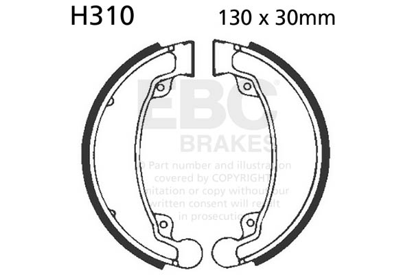 Brake shoe set EBC H310 includings springs