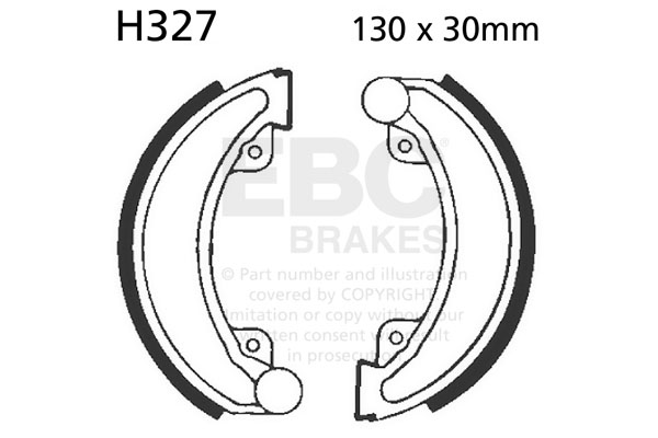 Brake shoe set EBC H327