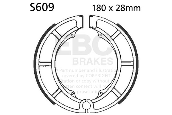 Brake shoe set EBC S609