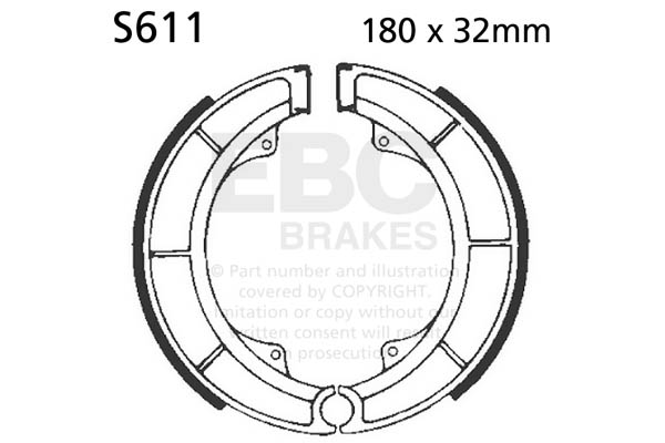 Brake shoe set EBC S611