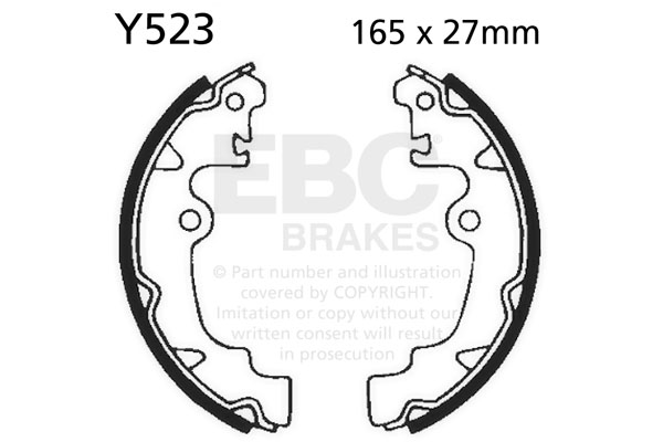 Brake shoe set EBC Y523