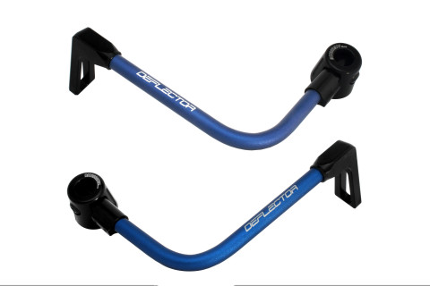 Lever guard ACCOSSATO DE003 with blue hose and joint right + left , aluminium
