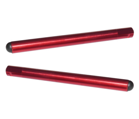 Clip-ons ACCOSSATO TB003 aluminium, 280mm with caps, Red