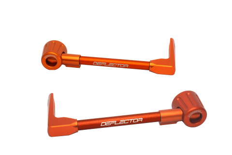 Lever guard ACCOSSATO DE003 with orange hose and joint right + left , aluminium