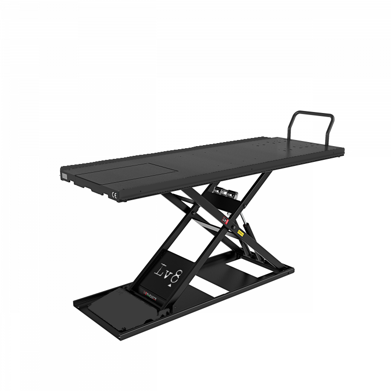 Motorcycle lift LV8 NANO 400 FLOOR VERSION EN400GE.TBK with electro-hydraulic unit (black)