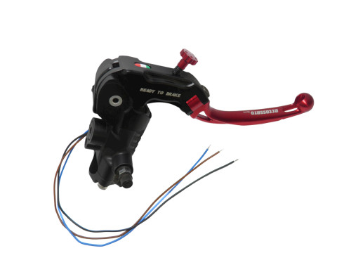 Ready to brake master cylinder ACCOSSATO CY088 19x19 with gold folding lever (nut + lever)