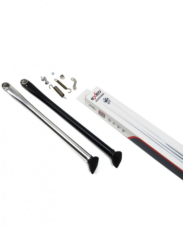 Heavy duty kickstand EXED EP-HVY-KS-P3-SBK+ silver - black with accessories