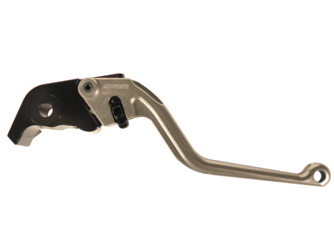Brake lever ACCOSSATO EDR019 fixed CNC-worked aluminium, silver